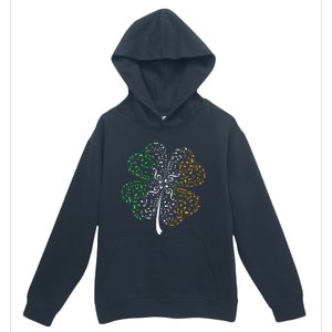 Music Note Shamrock -Music Lover St Patrick's Day Irish Flag Urban Pullover Hoodie