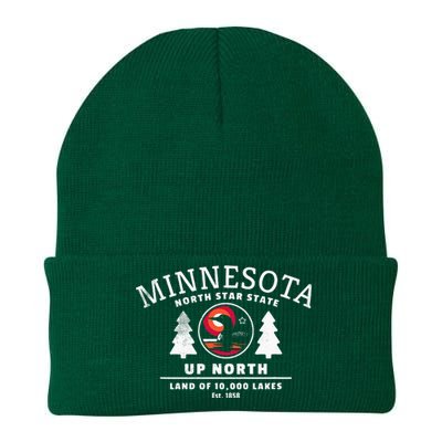 Minnesota North Star State Up North With Loon Knit Cap Winter Beanie