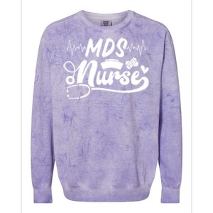 Mds Nurse Stethoscope Nurses Day Colorblast Crewneck Sweatshirt