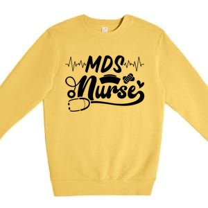 Mds Nurse Stethoscope Nurses Day Premium Crewneck Sweatshirt