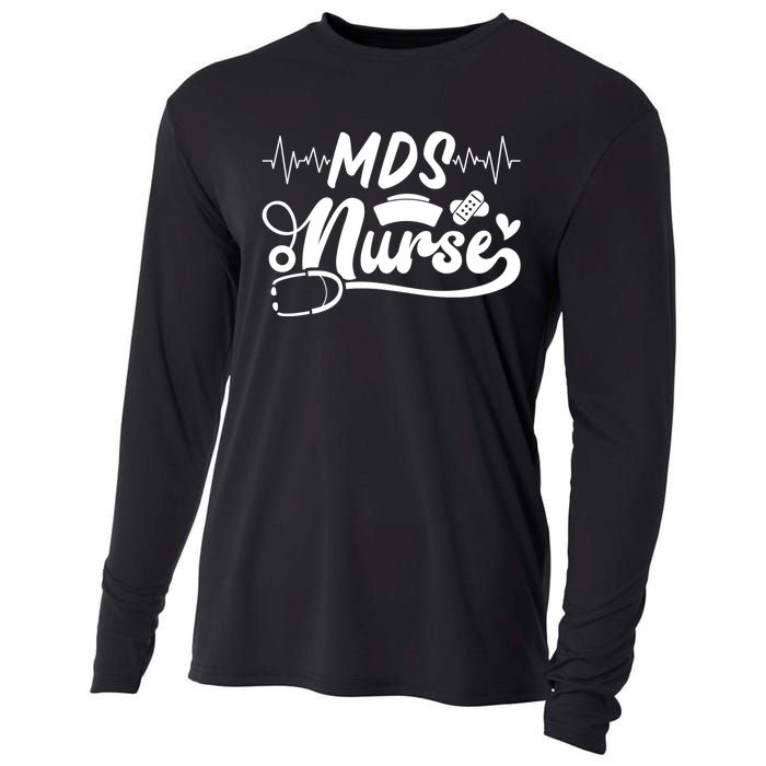 Mds Nurse Stethoscope Nurses Day Cooling Performance Long Sleeve Crew