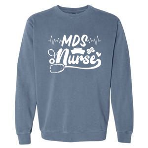 Mds Nurse Stethoscope Nurses Day Garment-Dyed Sweatshirt