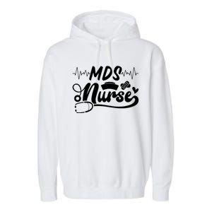 Mds Nurse Stethoscope Nurses Day Garment-Dyed Fleece Hoodie