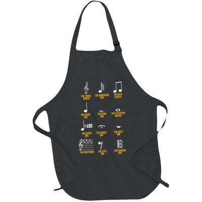 Musical Notes Symbol Definition Humor Musician Apron