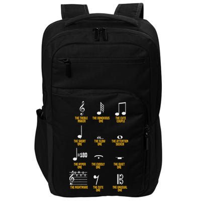 Musical Notes Symbol Definition Humor Musician Impact Tech Backpack