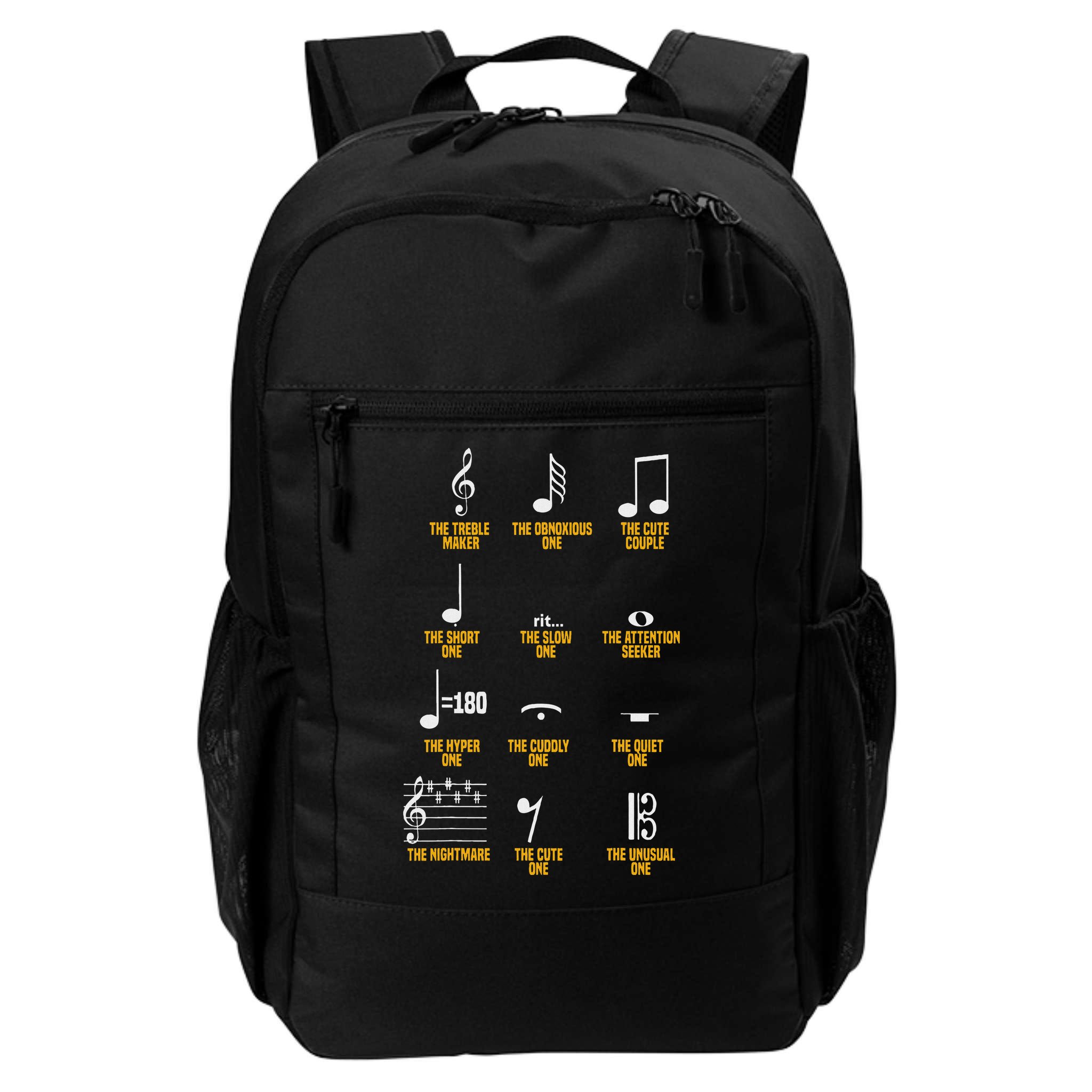 Musical Notes Symbol Definition Humor Musician Backpack