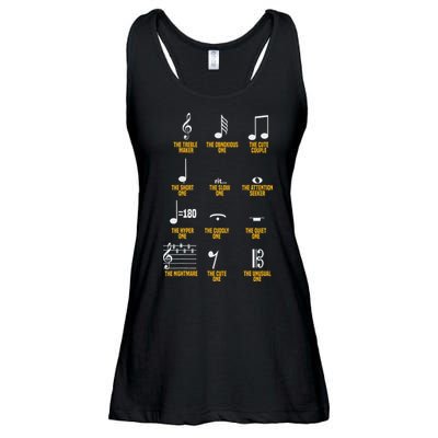 Musical Notes Symbol Definition Humor Musician Ladies Essential Flowy Tank