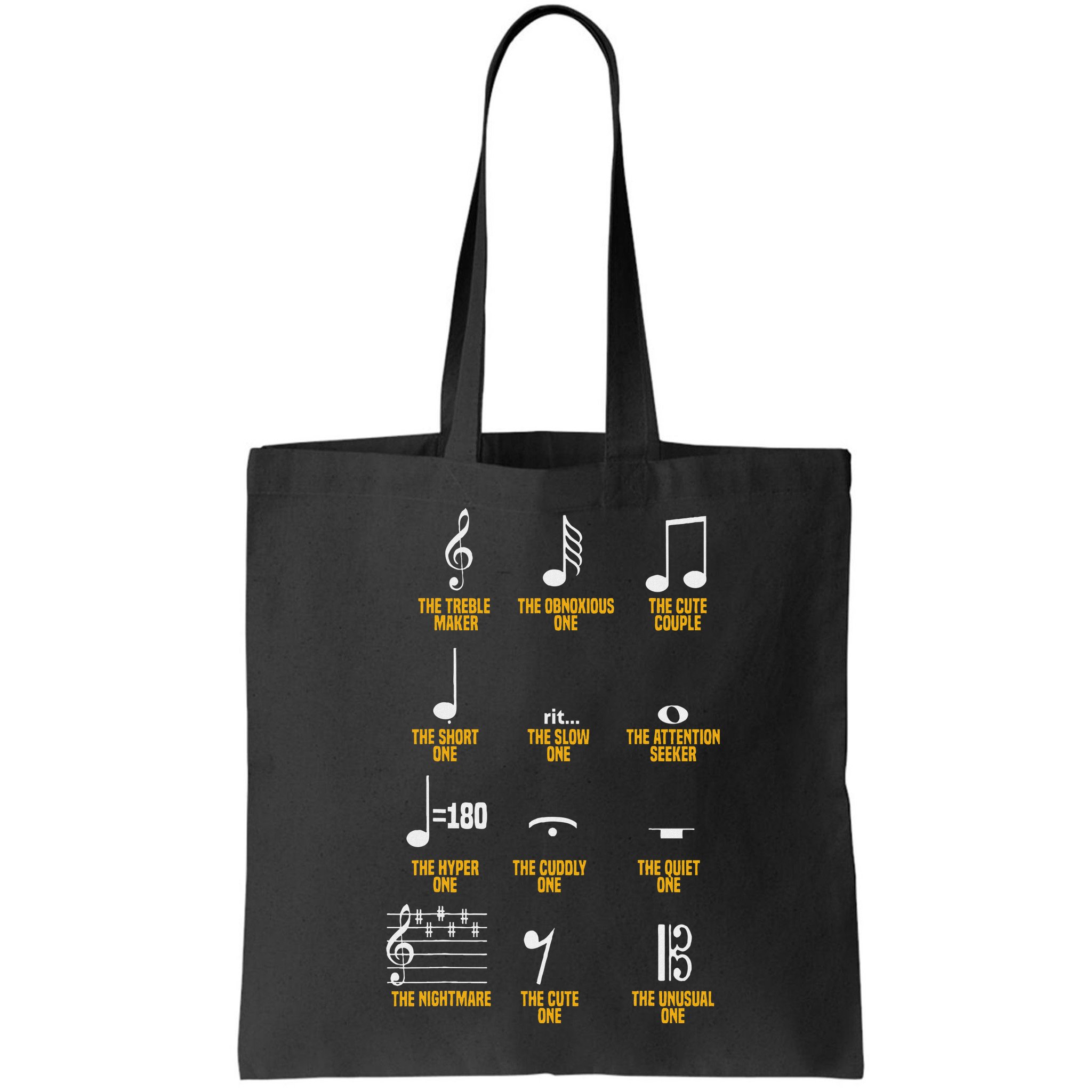 Musical Notes Symbol Definition Humor Musician Bag