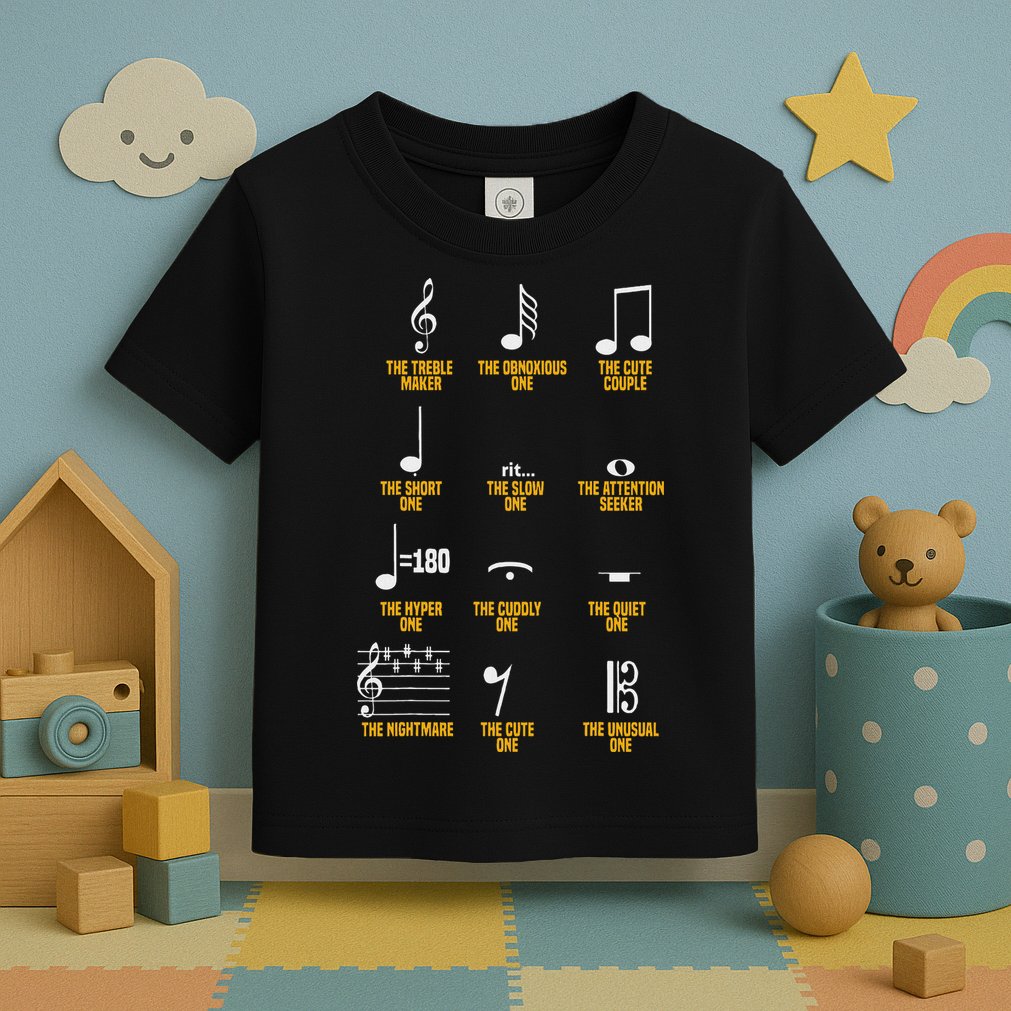 Musical Notes Symbol Definition Humor Musician Toddler T-Shirt