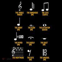 Musical Notes Symbol Definition Humor Musician Womens T-Shirt