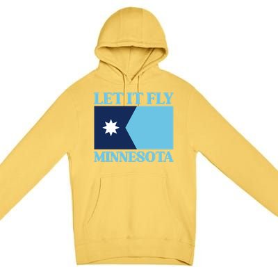 Minnesotas New State Flag Premium Pullover Hoodie