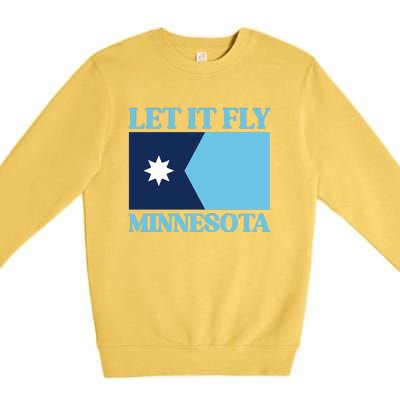 Minnesotas New State Flag Premium Crewneck Sweatshirt