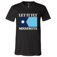 Minnesotas New State Flag V-Neck T-Shirt