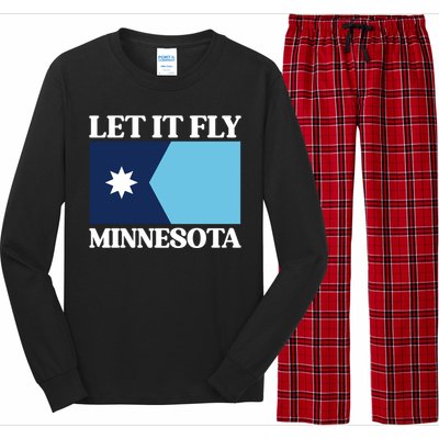 Minnesotas New State Flag Long Sleeve Pajama Set