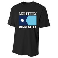 Minnesotas New State Flag Performance Sprint T-Shirt