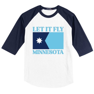 Minnesotas New State Flag Baseball Sleeve Shirt