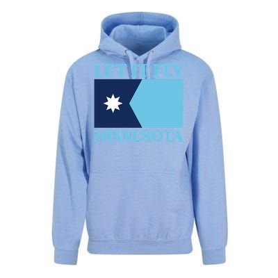 Minnesotas New State Flag Unisex Surf Hoodie