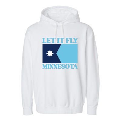 Minnesotas New State Flag Garment-Dyed Fleece Hoodie