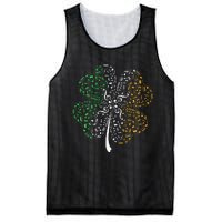 Music Note Shamrock Music Lover St Patrick's Day Mesh Reversible Basketball Jersey Tank