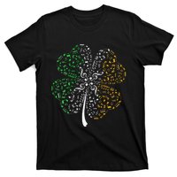 Music Note Shamrock Music Lover St Patrick's Day Irish Flag T-Shirt