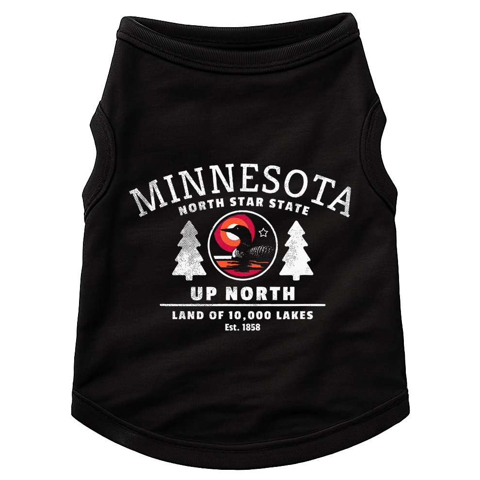 Minnesota North Star State Up North With Loon Doggie Tank