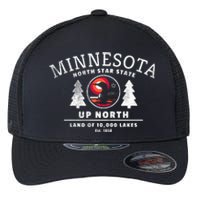 Minnesota North Star State Up North With Loon Flexfit Unipanel Trucker Cap