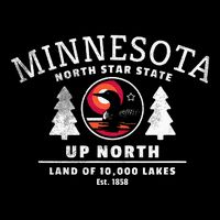 Minnesota North Star State Up North With Loon City Backpack