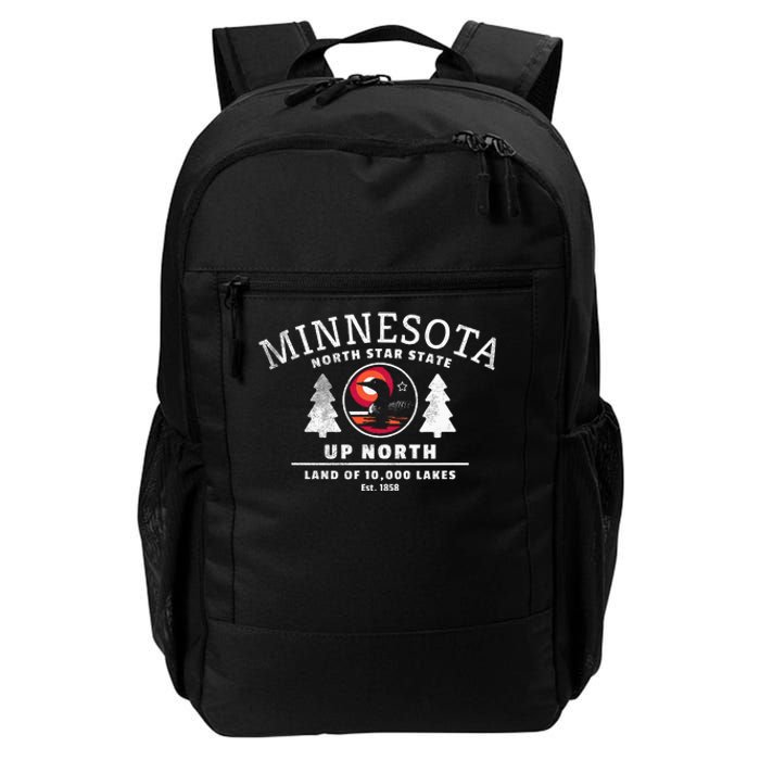 Minnesota North Star State Up North With Loon Daily Commute Backpack