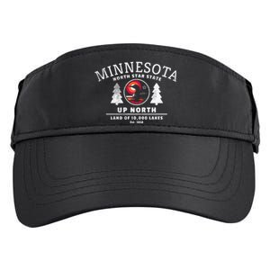 Minnesota North Star State Up North With Loon Adult Drive Performance Visor