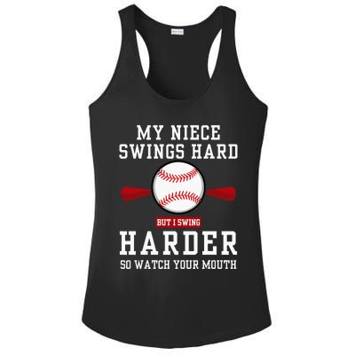 My Niece Swings Hard But I Swing Ladies PosiCharge Competitor Racerback Tank