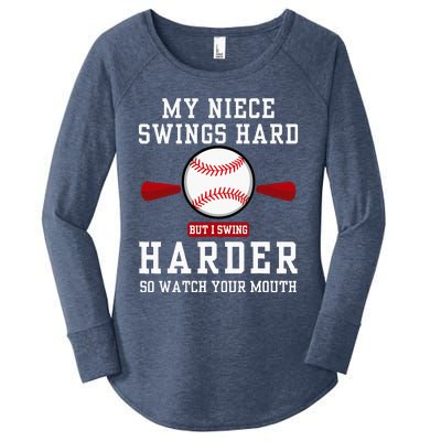 My Niece Swings Hard But I Swing Women's Perfect Tri Tunic Long Sleeve Shirt