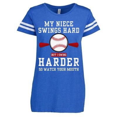 My Niece Swings Hard But I Swing Enza Ladies Jersey Football T-Shirt