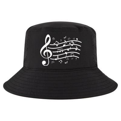 Music Notes Treble Clef Musician Gift Idea Music Gift Cool Comfort Performance Bucket Hat