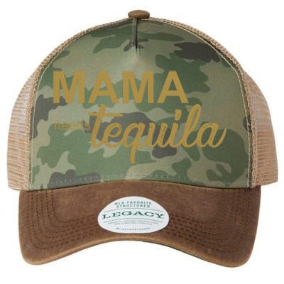 Mama Needs Tequila Funny Gift For Mom Legacy Tie Dye Trucker Hat