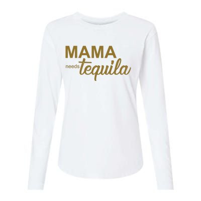 Mama Needs Tequila Funny Gift For Mom Womens Cotton Relaxed Long Sleeve T-Shirt