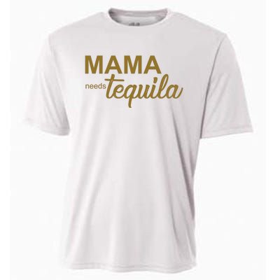 Mama Needs Tequila Funny Gift For Mom Cooling Performance Crew T-Shirt