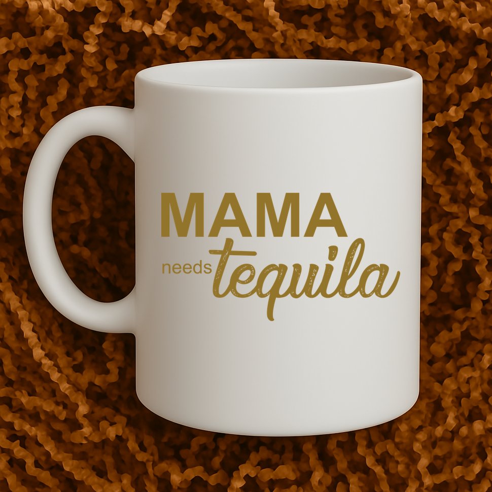 Mama Needs Tequila Funny Gift For Mom Mug