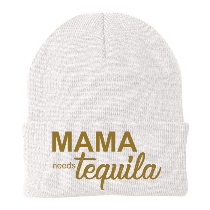 Mama Needs Tequila Funny Gift For Mom Knit Cap Winter Beanie