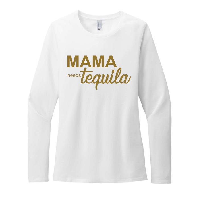 Mama Needs Tequila Funny Gift For Mom Womens CVC Long Sleeve Shirt