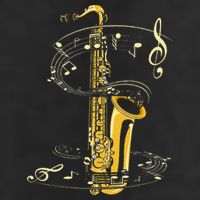 Music Notes Treble Clef Saxophonist Jazz Musician Saxophone Adult Drive Performance Visor