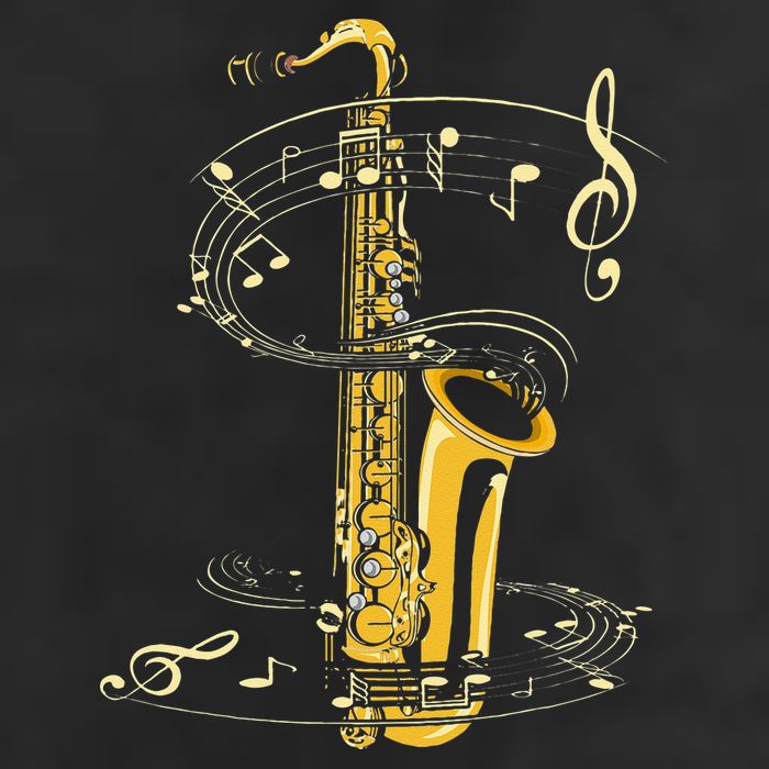 Music Notes Treble Clef Saxophonist Jazz Musician Saxophone Adult Drive Performance Visor