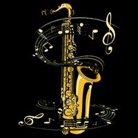 Music Notes Treble Clef Saxophonist Jazz Musician Saxophone 16 in Basic Backpack