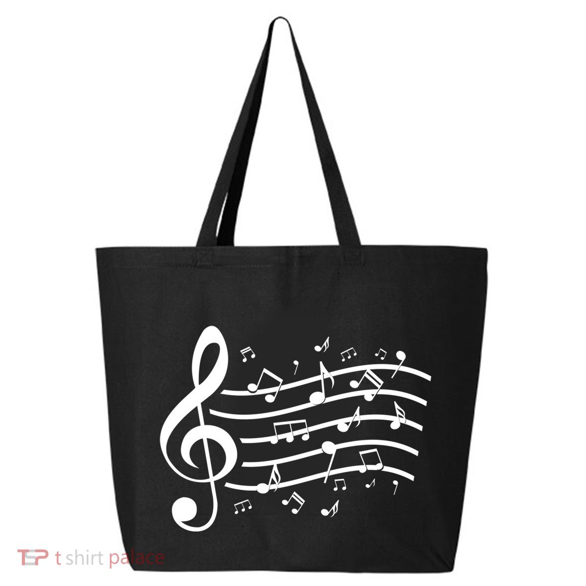 Music Notes Treble Clef Musician Gift Idea Music Meaningful Gift 25L Jumbo Tote