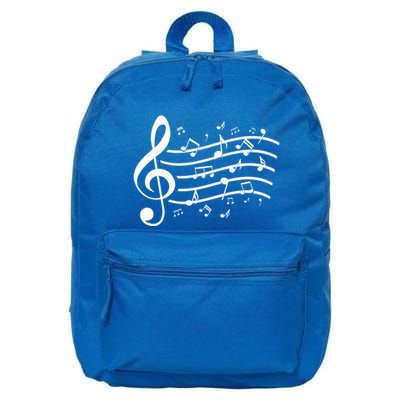 Music Notes Treble Clef Musician Gift Idea Music Meaningful Gift 16 in Basic Backpack