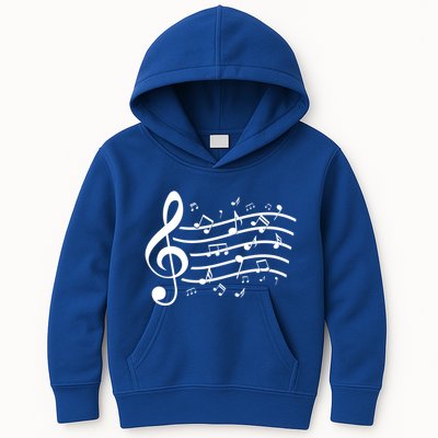 Music Notes Treble Clef Musician Gift Idea Music Meaningful Gift Kids Hoodie