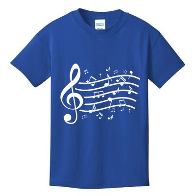 Music Notes Treble Clef Musician Gift Idea Music Meaningful Gift Kids T-Shirt