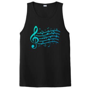 Music Notes Treble Clef Musician Gift Idea Music Meaningful Gift PosiCharge Competitor Tank