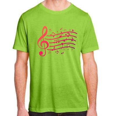 Music Notes Treble Clef Musician Gift Idea Music Meaningful Gift Adult ChromaSoft Performance T-Shirt