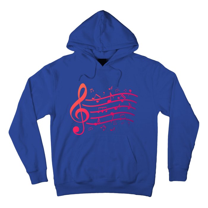 Music Notes Treble Clef Musician Gift Idea Music Meaningful Gift Hoodie