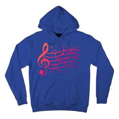 Music Notes Treble Clef Musician Gift Idea Music Meaningful Gift Tall Hoodie